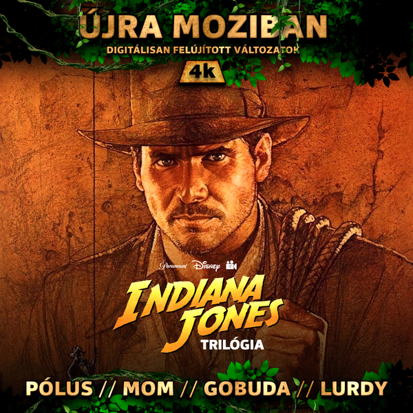 Áprilisban ismét mozikban a klasszikus Indiana Jones trilógia!